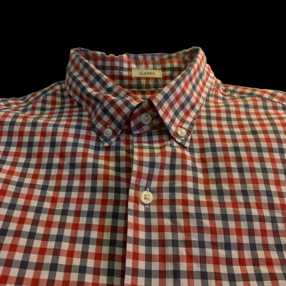 J Crew Mens Checkered Shirt L 100% Cotton Long Sleeve Casual Dress Button Down - Picture 5 of 7